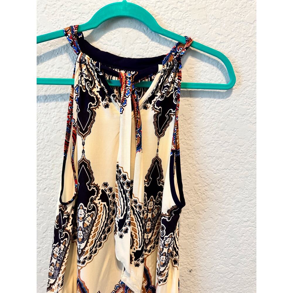 Women's Multi Color Halter Top Dress Size M